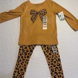 Garanimals 18 Month Animal Print Leggings and Long Sleeve Top New